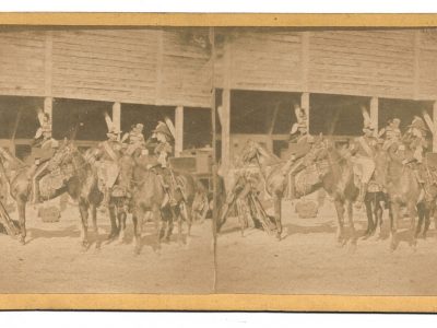 Photo Stéréoscopique - Uniforme - Second Empire - Troupe Cavalier - Spahis - Chasseur Afrique - Dragons à Cheval - Officier
