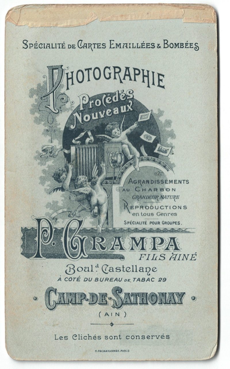 IE - CDV - Carte Cabinet - Zouaves - Uniforme - Tambo -Troisième République - Camp-de-Sathonay- Baïonnette
