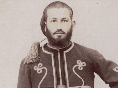IE - CDV - Carte Cabinet - Zouaves - Uniforme - Tambo -Troisième République - Camp-de-Sathonay- Baïonnette