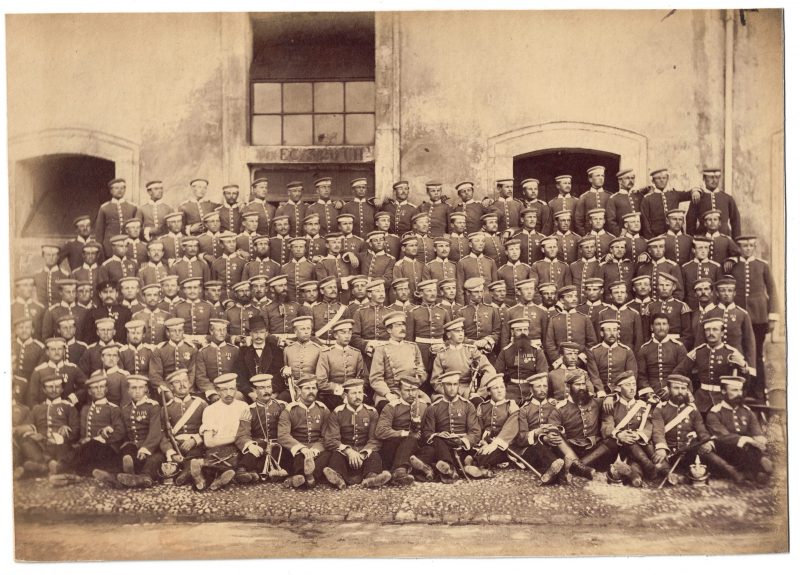 Photo de Garnison - Uniforme - Cavalerie Dragons - Prusse - Occupation - 1873 - Guerre 1870 / 1871 - Nancy