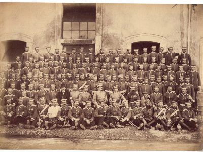 Photo de Garnison - Uniforme - Cavalerie Dragons - Prusse - Occupation - 1873 - Guerre 1870 / 1871 - Nancy