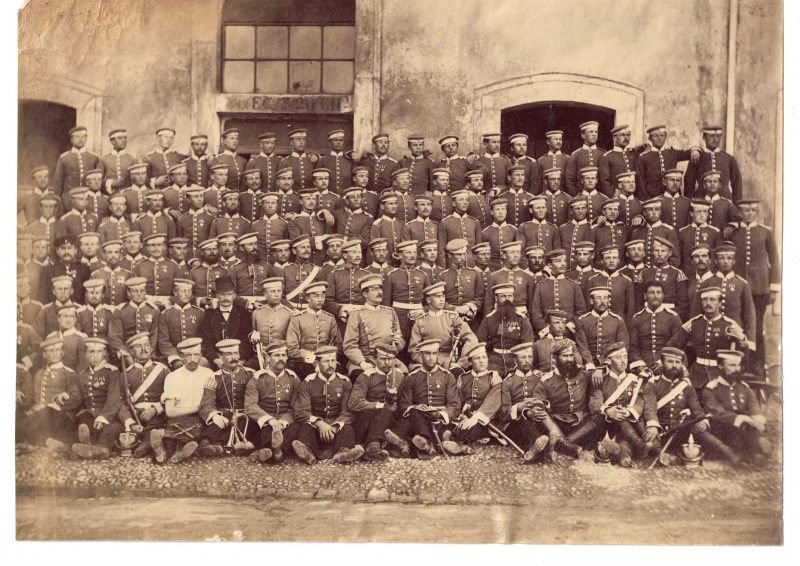 Photo de Garnison - Uniforme - Cavalerie Dragons - Prusse - Occupation - 1873 - Guerre 1870 / 1871 - Nancy
