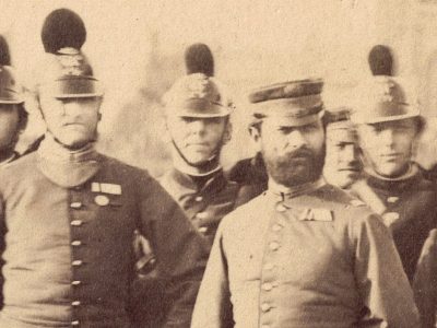 Photo de Garnison - Uniforme - Infanterie -Bavaroise - Occupation - 1873 - Guerre 1870 / 1871 - Charleville Mézière