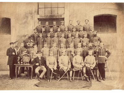 Photo de Garnison - Uniforme - Cavalerie Dragons - Prusse - Occupation - 1873 - Guerre 1870 / 1871 - Nancy