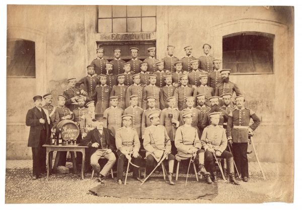 Photo de Garnison - Uniforme - Cavalerie Dragons - Prusse - Occupation - 1873 - Guerre 1870 / 1871 - Nancy