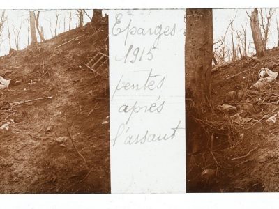 Photo Plaque Stéréo - Guerre 14/18 - Conflit - Tranchée - Vue Stéréoscopique - Poilu - Uniforme - Document actualité - 034