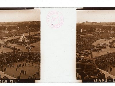 Photo Plaque Stéréo - Guerre 14/18 - Conflit - Tranchée - Vue Stéréoscopique - Poilu - Uniforme - Document actualité - 039