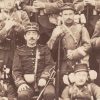 Photographie - Militaire Uniforme 1890 - Armée Française - Infanterie - Officiers - France - Drapeau - Troisième République