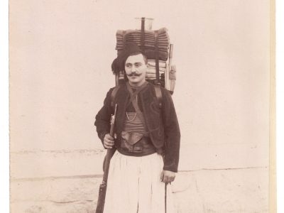 Photographie - Militaire Uniforme 1890 - Armée Française - Zouave - Algérie - Defilé - France - Drapeau - Troisième République - Officiers