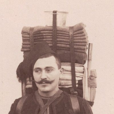 Photographie - Militaire Uniforme 1890 - Armée Française - Zouave - Algérie - Defilé - France - Drapeau - Troisième République - Officiers