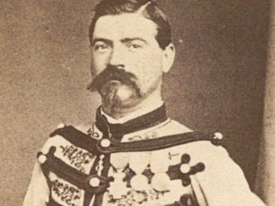 CDV Soldat Français - Armée Chasseur d'Afrique - Uniforme - Second Empire - Officier - Médailles - Campagne militaire
