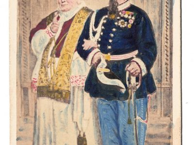 CDV - Carte Cabinet - Victor-Emmanuel II - Italie - Roi - Uniforme - Roi de Sardaigne - Unification italienne - Pape Pie IX