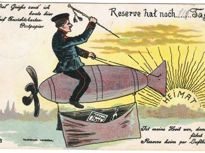 Carte Postale - Illustration - Armée Allemande - Réserviste - Uniforme -Reserve bat loch 118 tage - Guillaume II - 1905 / 1908 - Service Militaire