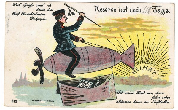 Carte Postale - Illustration - Armée Allemande - Réserviste - Uniforme -Reserve bat loch 118 tage - Guillaume II - 1905 / 1908 - Service Militaire