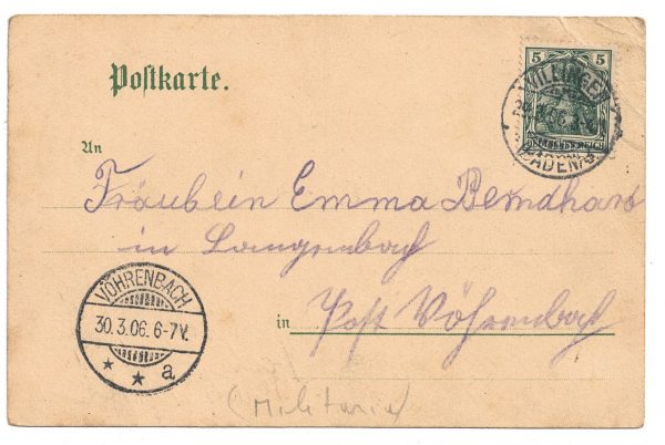 Carte Postale - Illustration - Armée Allemande - Réserviste - Uniforme - Gruss von der Musterung - Guillaume II - 1906