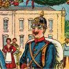 Carte Postale - Illustration - Armée Allemande - Réserviste - Uniforme Gruss von der Musterung - Guillaume II - 1905 / 1908 - Service Militaire - Heimat