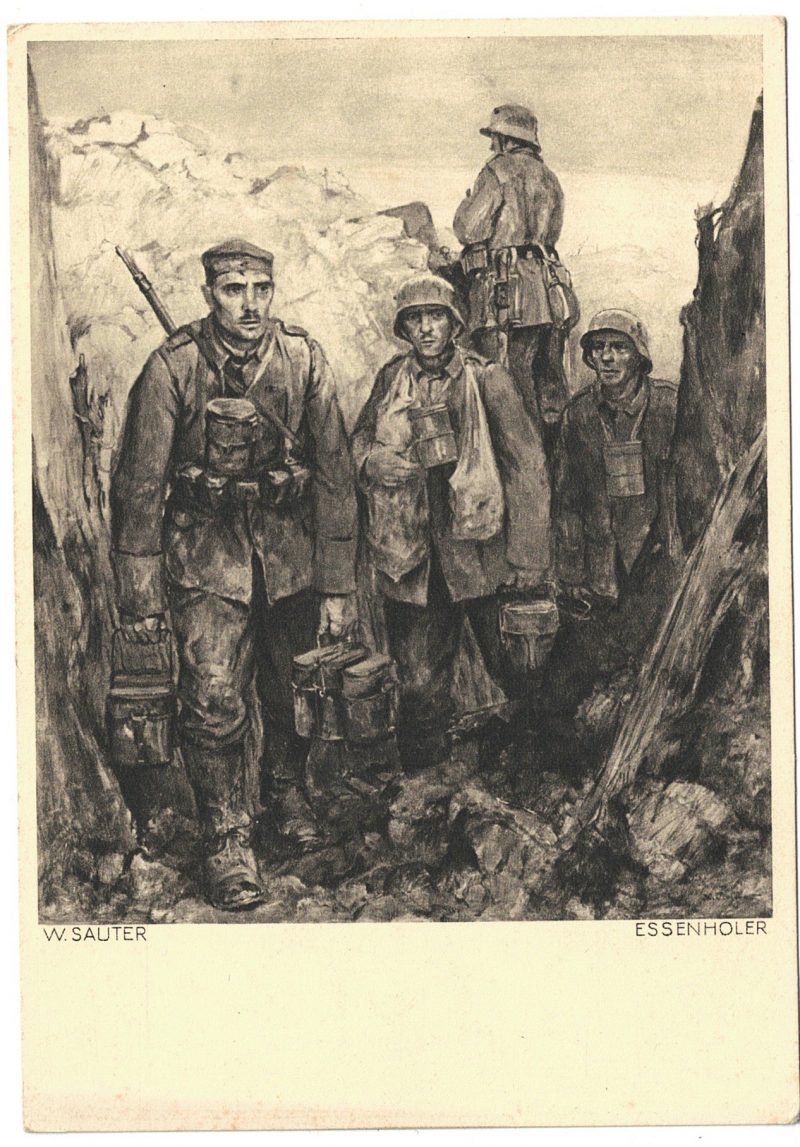 Carte Postale - Illustration - Armée Allemande - Der Grosse Krieg - Propagande - Wilhelm Sauter - Guerre - Soldats - Uniforme
