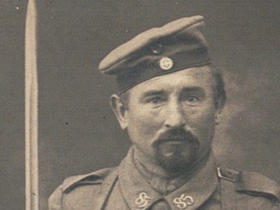 Photo Carte Postale - Uniforme - Soldat - Landwehr - Allemagne - Guerre 14-18 - Baïonnette - Front - 85 Régiment