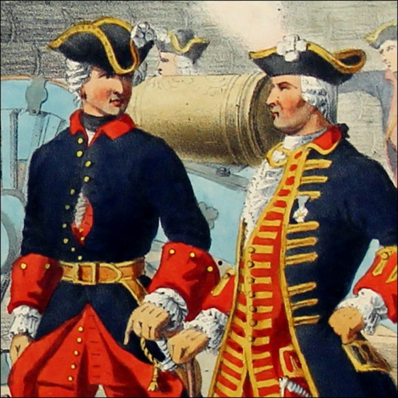 Gravure Lithographie XIX - Soldat - De Moltzheim Auguste - Uniforme - France - Artillerie - Armée Française - Historique - Artillerie Louis XV - Artillerie Royal 1720