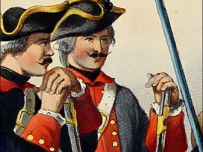 Gravure Lithographie XIX - Soldat - De Moltzheim Auguste - Uniforme - France - Artillerie - Armée Française - Historique - Artillerie Louis XV - Artillerie Royal 1760
