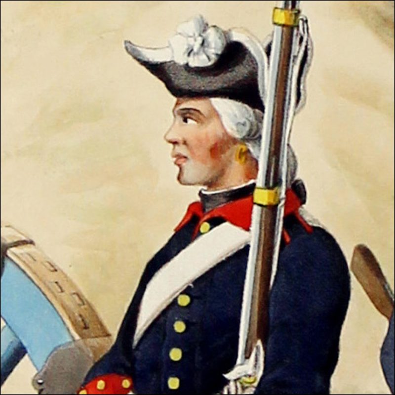 Gravure Lithographie XIX - Soldat - De Moltzheim Auguste - Uniforme - France - Artillerie - Armée Française - Historique - Artillerie Louis XV - Artillerie Royal 1765