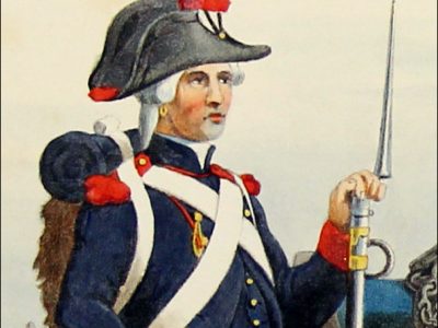 Gravure Lithographie XIX - Soldat - De Moltzheim Auguste - Uniforme - France - Artillerie - Armée Française - Historique - Artillerie Louis XVI - Corps Royal de l'artillerie 1786