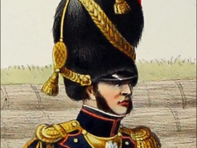 Gravure Lithographie XIX - Soldat - De Moltzheim Auguste - Uniforme - France - Artillerie - Armée Française - Historique - Napoleon 1er - Artillerie a Pied - Garde Impériale 1809