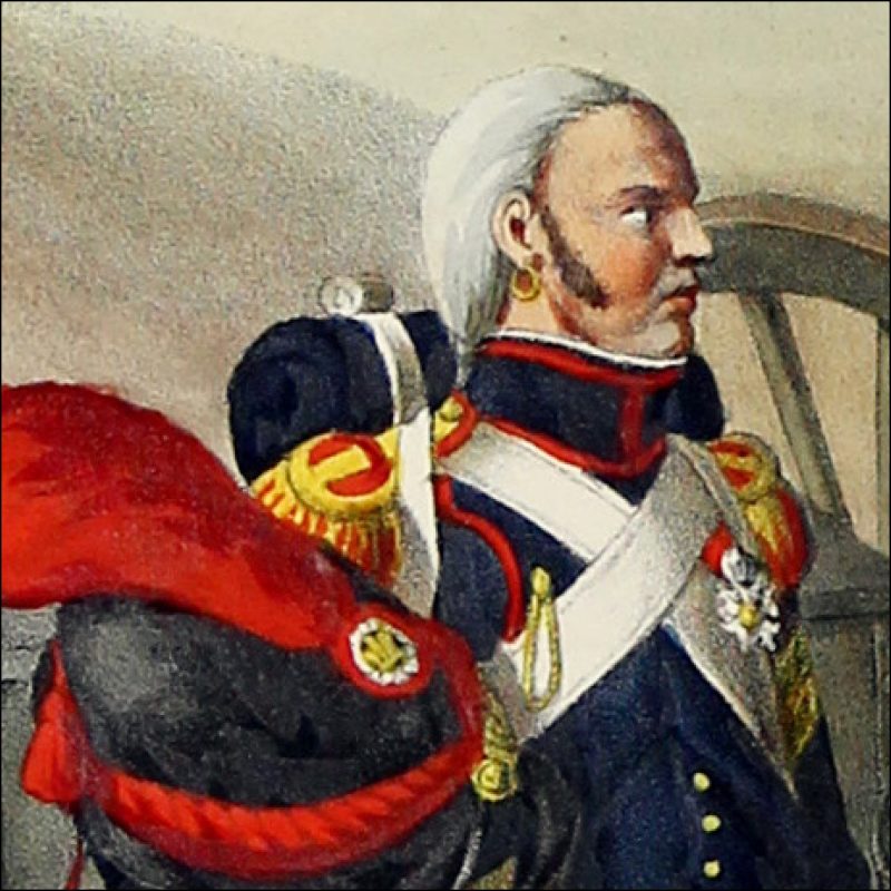 Gravure Lithographie XIX - Soldat - De Moltzheim Auguste - Uniforme - France - Artillerie - Armée Française - Historique - Napoleon 1er - Artillerie a Pied - Garde Impériale 1809 - 1815