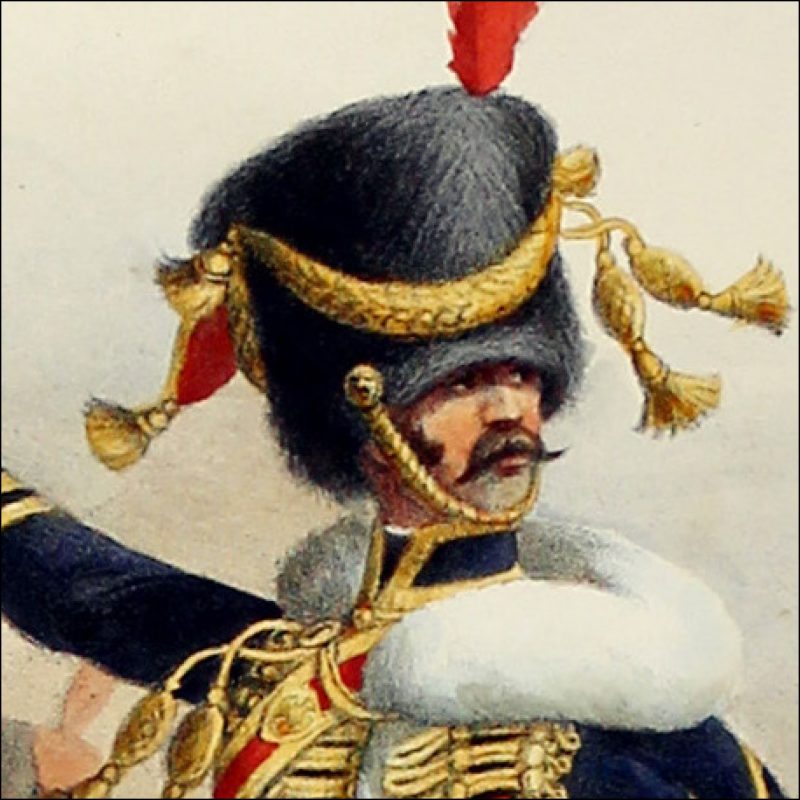 Gravure Lithographie XIX - Soldat - De Moltzheim Auguste - Uniforme - France - Artillerie - Armée Française - Historique - Napoleon 1er - Artillerie a Cheval - Garde Impériale 1804 - 1815