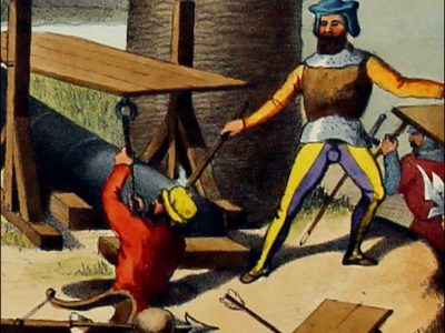 Gravure Lithographie XIX - Soldat - De Moltzheim Auguste - Uniforme - France - Artillerie - Armée Française - Historique - Guerre de Siège - XIV et XV siécle