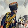 Gravure Lithographie XIX - Soldat - De Moltzheim Auguste - Uniforme - France - Artillerie - Armée Française - Historique - Napoleon 1er - Artillerie a Cheval - Garde Impériale 1804 - 1815