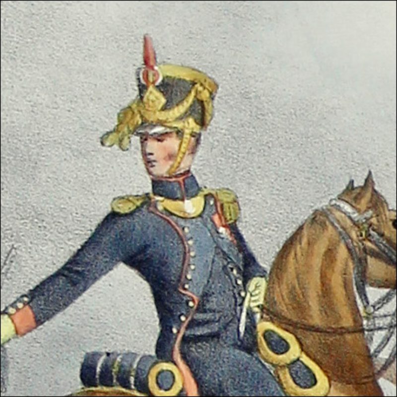 Gravure Lithographie XIX - Soldat - De Moltzheim Auguste - Uniforme - France - Artillerie - Armée Française - Historique - Napoleon 1er - Artillerie à pied - Train d'artillerie - 1806 - 1812