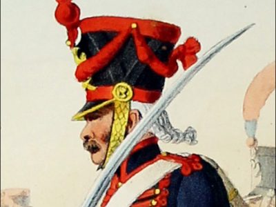 Gravure Lithographie XIX - Soldat - De Moltzheim Auguste - Uniforme - France - Artillerie - Armée Française - Historique - Napoleon 1er - Artillerie à Cheval - Train d'artillerie - 1806 - 1812