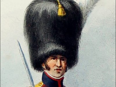 Gravure Lithographie XIX - Soldat - De Moltzheim Auguste - Uniforme - France - Artillerie - Armée Française - Historique - Napoleon 1er - Artillerie a Cheval - Restauration - 1815 à 1820 - Garde Royale