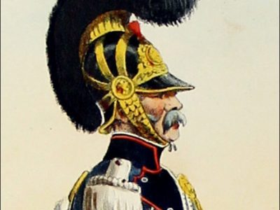 Gravure Lithographie XIX - Soldat - De Moltzheim Auguste - Uniforme - France - Artillerie - Armée Française - Historique - Restauration - Artillerie à Cheval - Garde Royale - 1823 à 1829