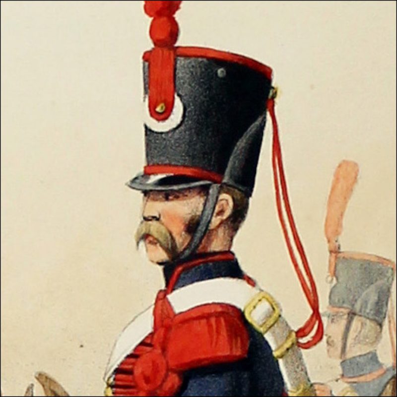 Gravure Lithographie XIX - Soldat - De Moltzheim Auguste - Uniforme - France - Artillerie - Armée Française - Historique - Restauration - Artillerie à Cheval - 1823 à 1829