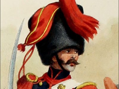 Gravure Lithographie XIX - Soldat - De Moltzheim Auguste - Uniforme - France - Artillerie - Armée Française - Historique - Restauration - Artillerie à Cheval - Garde Royale - 1829
