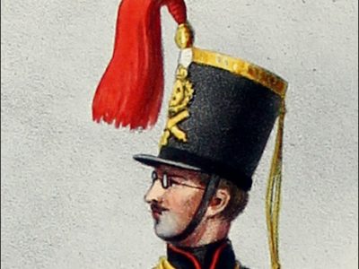 Gravure Lithographie XIX - Soldat - De Moltzheim Auguste - Uniforme - France - Artillerie - Armée Française - Historique - Restauration - Artillerie - 1829