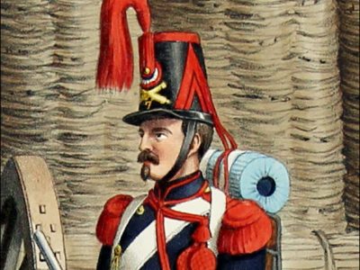 Gravure Lithographie XIX - Soldat - De Moltzheim Auguste - Uniforme - France - Artillerie - Armée Française - Historique - Louis Philippe 1er - Artillerie - 1836 à 1845