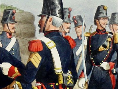 Gravure Lithographie XIX - Soldat - De Moltzheim Auguste - Uniforme - France - Artillerie - Armée Française - Historique - Second Empire - Artillerie à Pied