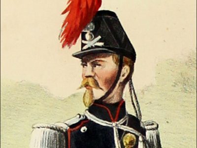 Gravure Lithographie XIX - Soldat - De Moltzheim Auguste - Uniforme - France - Artillerie - Armée Française - Historique - Second Empire - Train d'artillerie - 1860