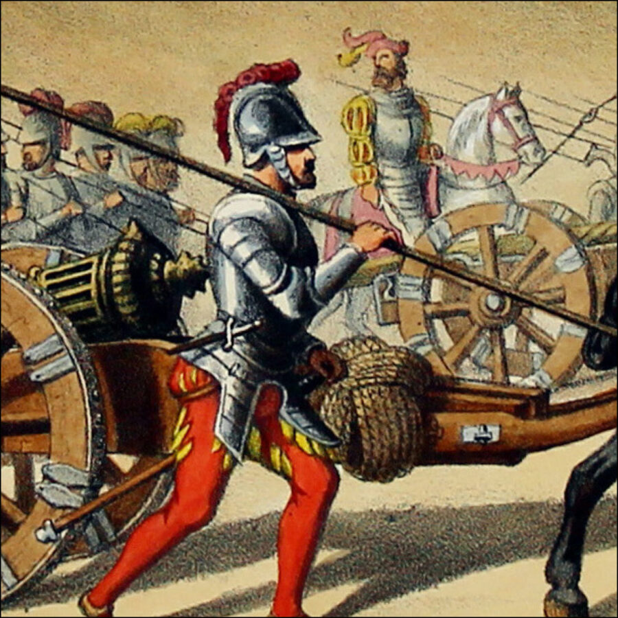 Gravure Lithographie XIX - Soldat - De Moltzheim Auguste - Uniforme - France - Artillerie - Armée Française - Historique - Artillerie de Marche 1540
