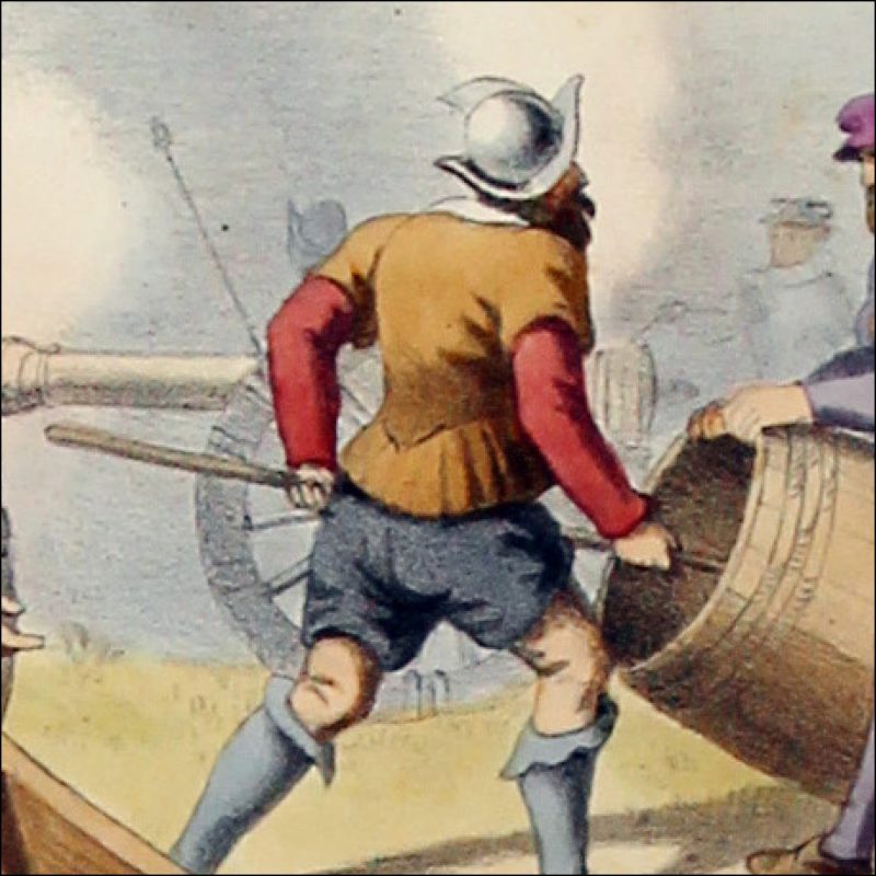Gravure Lithographie XIX - Soldat - De Moltzheim Auguste - Uniforme - France - Artillerie - Armée Française - Historique - Artillerie 1500-1550