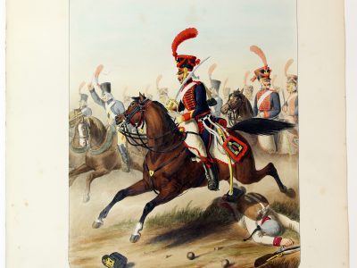 Gravure Lithographie XIX - Soldat - De Moltzheim Auguste - Uniforme - France - Artillerie - Armée Française - Historique - Napoleon 1er - Artillerie à Cheval - Train d'artillerie - 1806 - 1812