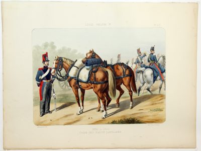 Gravure Lithographie XIX - Soldat - De Moltzheim Auguste - Uniforme - France - Artillerie - Armée Française - Historique - Louis Philippe 1er - Train d'Artillerie - 1836 à 1840