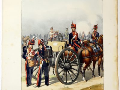 Gravure Lithographie XIX - Soldat - De Moltzheim Auguste - Uniforme - France - Artillerie - Armée Française - Historique - Second Empire - Artillerie à Pied - Garde Impériale 1855