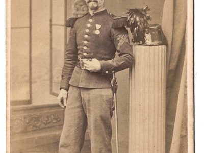 CDV - Second Empire - Soldat Français - Chasseur à Pied - Pionnier - Uniforme - Strasbourg - Helios atelier - 1860 - 1870