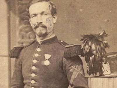CDV - Second Empire - Soldat Français - Chasseur à Pied - Pionnier - Uniforme - Strasbourg - Helios atelier - 1860 - 1870