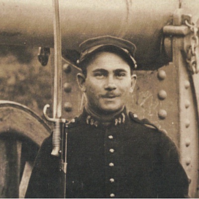 Photo Carte Postale - Uniforme - Artillerie - Siège - Guerre 14 - Tranchées - Artilleur - Canon