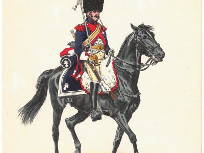 Soldats d'autrefois - CARABINIERS 1805/1810 - Lucien Rousselot - 1er Empire - Napoléon - 6 planches au pochoir